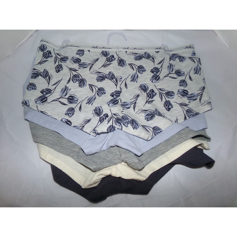 Nautica Womens SZ LRG 5 Pack Cotton Spandex Boyshort Underwear NWT - Picture 6 of 6